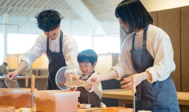 錫の鋳物製作体験