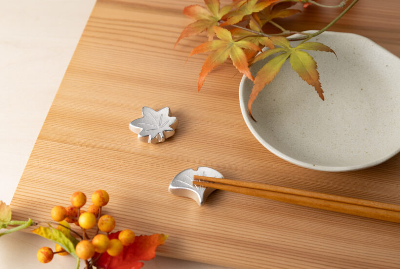 季節の箸置（紅葉・イチョウ）_イメージ